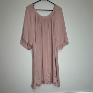 Avenue Rose Pink Short Sleeve Gypsy Top size 26/28